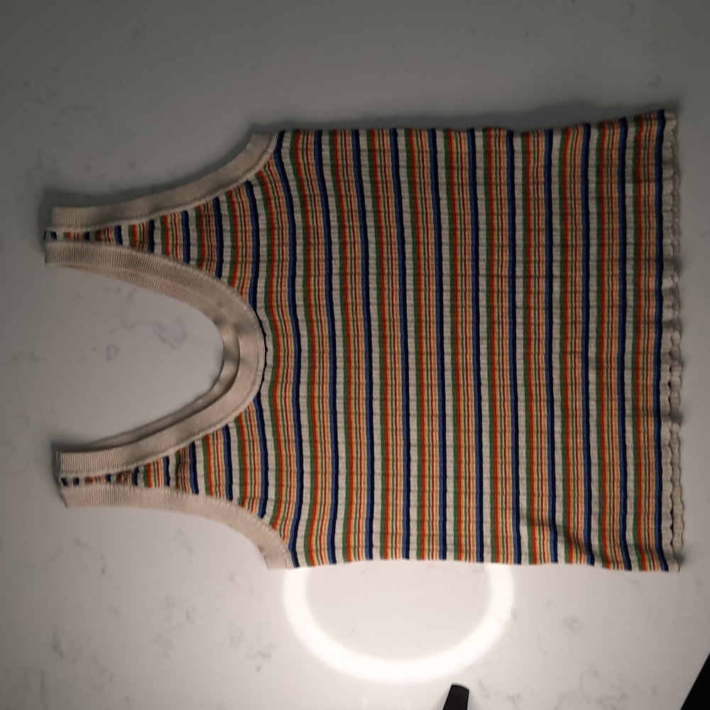 Madewell Striped Chapman Sweater Tank top
